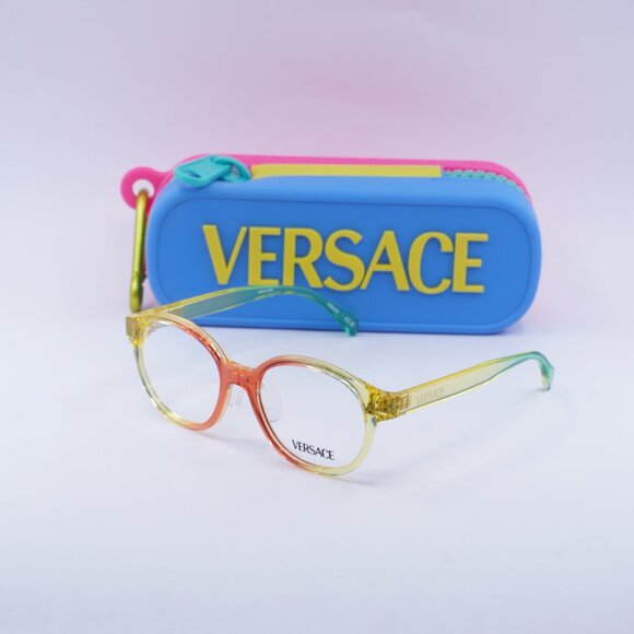 Versace Kids VK3012 5530 Round Eyeglasses 47mm - Gradient Orange Green - Picture 7 of 10